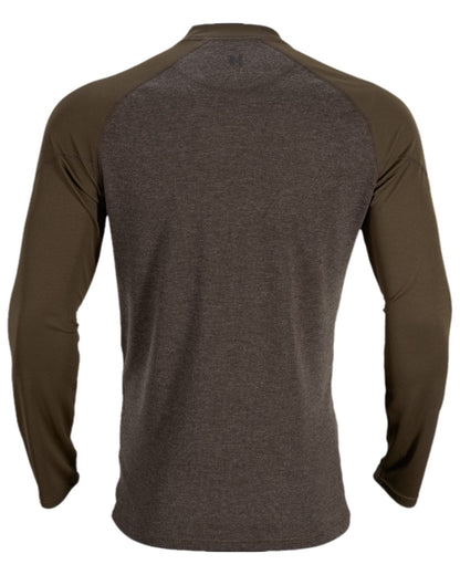 Willow Green Coloured Harkila Metso Long Sleeve T-Shirt on white background #colour_willow-green