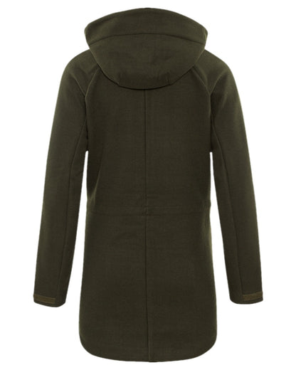 Willow Green Coloured Harkila Metso Womens Hybrid Jacket on white background #colour_willow-green