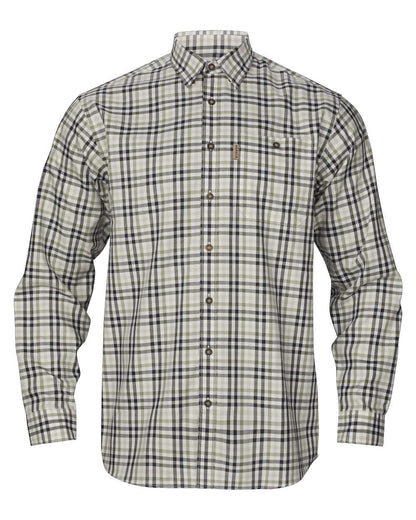 Rosin Deep Well Coloured Harkila Milford Shirt on white background #colour_rosin-deep-well