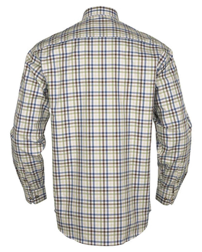 Sea Blue Coloured Harkila Milford Shirt on white background #colour_sea-blue