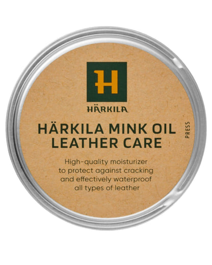 Neutral Coloured Harkila Mink Oil Leather Care 170 ml on white background #colour_neutral