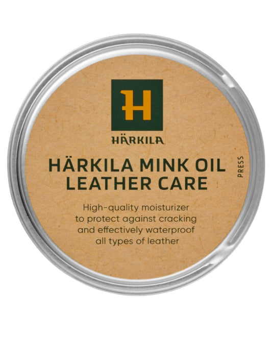Neutral Coloured Harkila Mink Oil Leather Care 170 ml on white background #colour_neutral