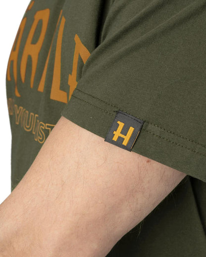 Rosin Coloured Harkila Modi Short Sleeve T-Shirt on white background #colour_rosin