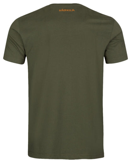Rosin Coloured Harkila Modi Short Sleeve T-Shirt on white background #colour_rosin