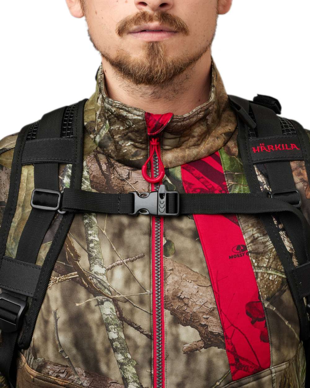 Mossy Oak Breakup Country Coloured Harkila Moose Hunter 2.0 Backpack on white background #colour_mossy-oak-breakup-country