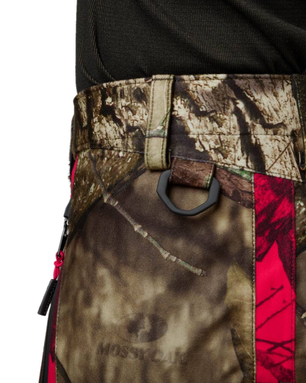 MossyOak Break-Up Country MossyOak Red Coloured Harkila Moose Hunter 2.0 GTX Trousers on white background #colour_mossyoak-break-up-country-mossyoak-red