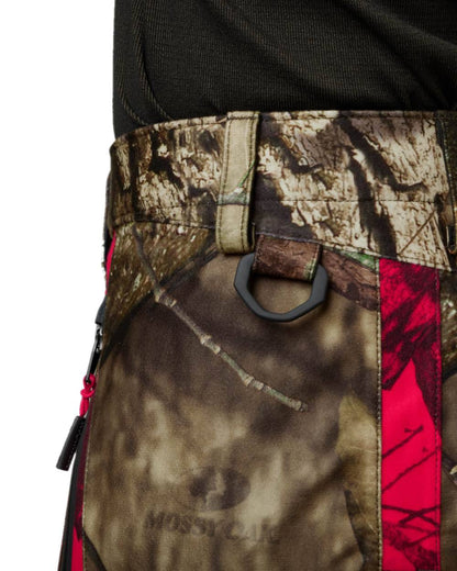 MossyOak Break-Up Country MossyOak Red Coloured Harkila Moose Hunter 2.0 GTX Trousers on white background #colour_mossyoak-break-up-country-mossyoak-red