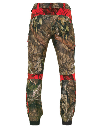 Mossy Oak Break-Up Country Red Coloured Harkila Moose Hunter 2.0 Light Trousers on white background #colour_mossy-oak-break-up-country-red