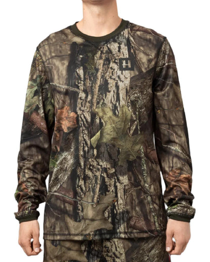 Mossy Oak Break-Up Country Coloured Harkila Moose Hunter 2.0 T-Shirt on white background #colour_mossy-oak-break-up-country