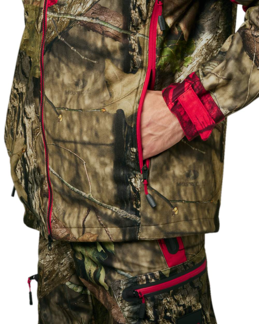 Mossy Oak Break-Up Country Mossy Oak Red Coloured Harkila Moose Hunter 2.0 WSP Jacket on white background #colour_mossy-oak-break-up-country-mossy-oak-red