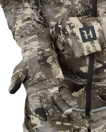 AXIS Mountain Coloured Harkila Mountain Hunter Expedition Fleece Gloves on white background #colour_axis-mountain
