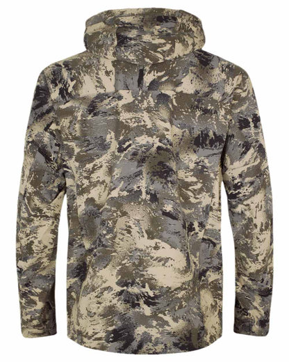 AXIS Mountain Coloured Harkila Mountain Hunter Expedition HWS Packable Jacket on white background #colour_axis-mountain