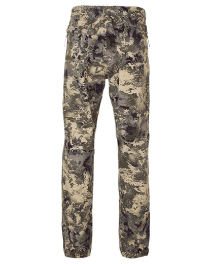 AXIS Mountain Coloured Harkila Mountain Hunter Expedition HWS Packable Trousers on white background #colour_axis-mountain