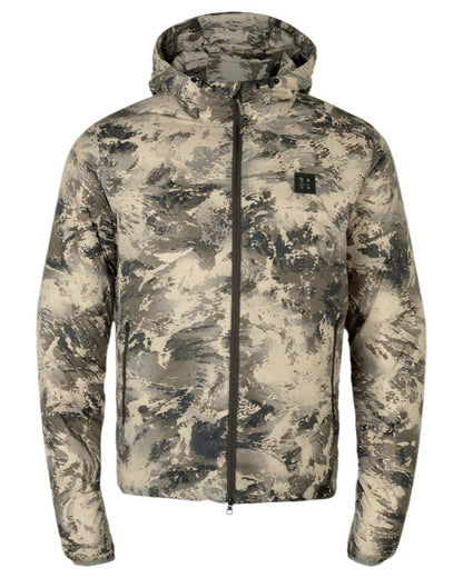 AXIS Mountain Coloured Harkila Mountain Hunter Expedition Packable Down Jacket on white background #colour_axis-mountain