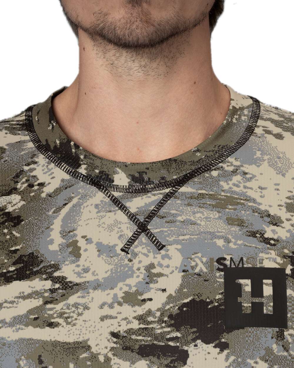 AXIS Mountain Coloured Harkila Mountain Hunter Expedition T-Shirt on white background #colour_axis-mountain
