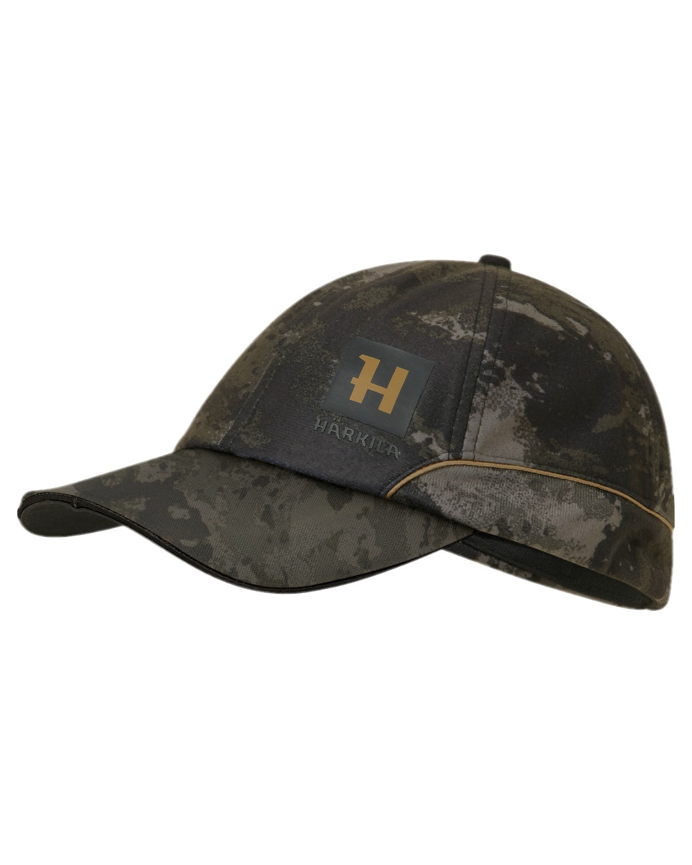 AXIS Black Black Coloured Harkila NOCTYX Camo Light Cap on white background #colour_axis-black-black