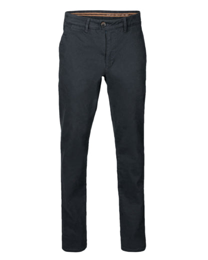 Dark Navy Coloured Harkila Norberg Chinos on white background #colour_dark-navy