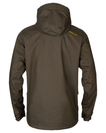 Willow Green Coloured Harkila Nordic Hunter HWS Jacket on white background #colour_willow-green