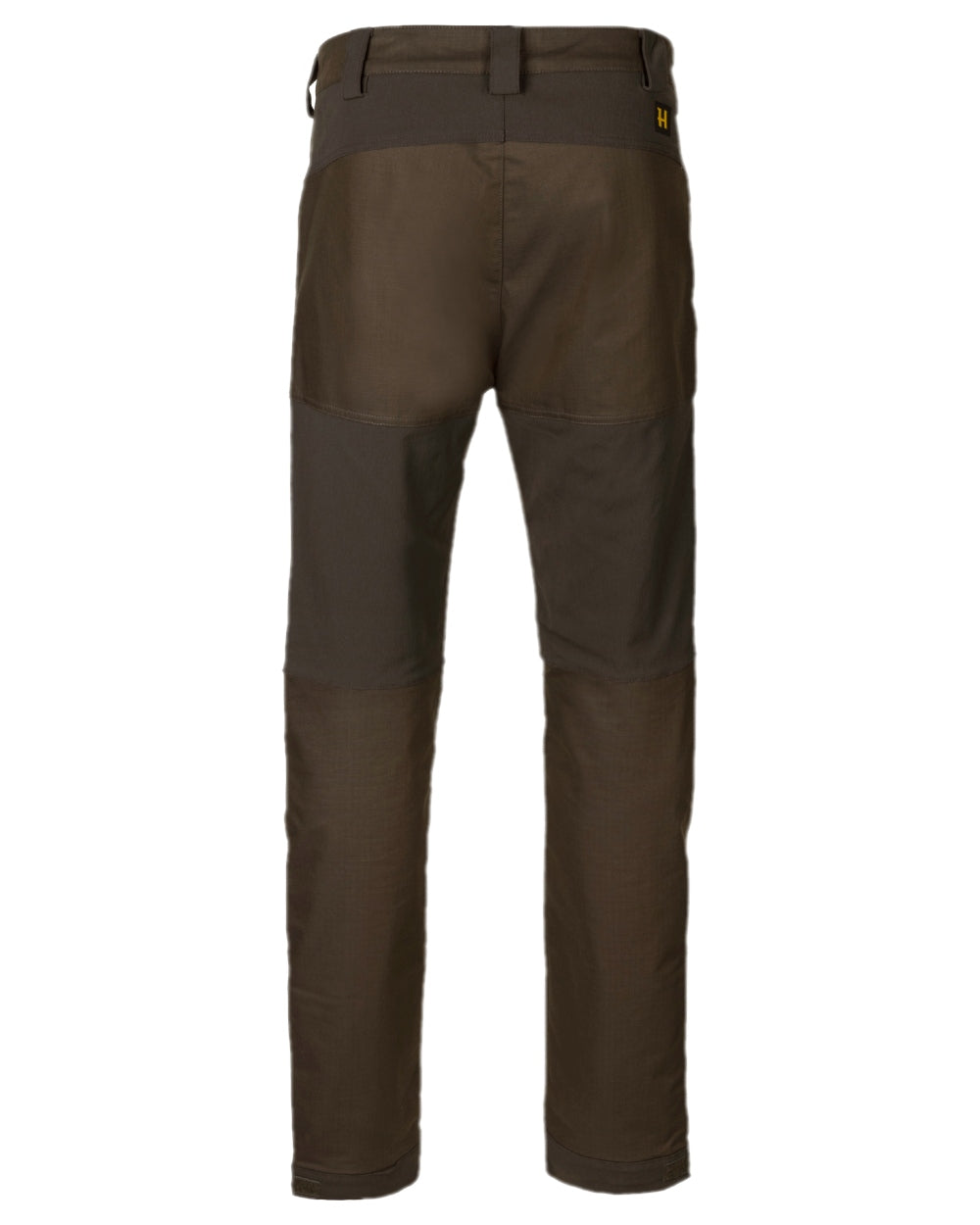 Willow Green Shadow Brown Coloured Harkila Nordic Hunter HWS Trousers on white background #colour_willow-green-shadow-brown
