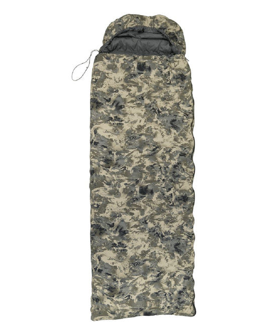 Axis MSP Mountain Coloured Harkila One Camo HSP Sleeping Bag on white background #colour_axis-msp-mountain