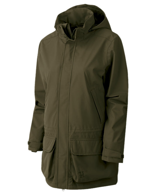 Willow Green Coloured Harkila Orton Packable Lady Jacket on white background #colour_willow-green