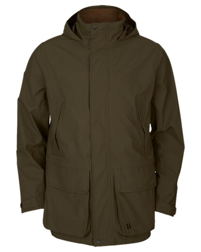 Willow Green Coloured Harkila Orton Tech HWS Jacket on white background #colour_willow-green