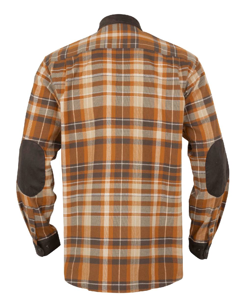 Cornstalk Check coloured Harkila Pajala Check Shirt on white background #colour_cornstalk-check