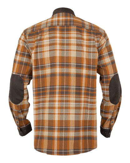 Cornstalk Check coloured Harkila Pajala Check Shirt on white background #colour_cornstalk-check