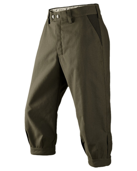 Willow Green Coloured Harkila Pro Hunter Endure Breeks on white background #colour_willow-green