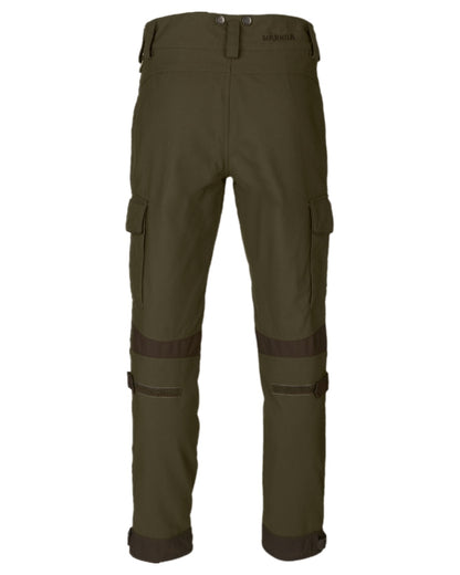 Willow Green Coloured Harkila Pro Hunter Endure Trousers on white background #colour_willow-green