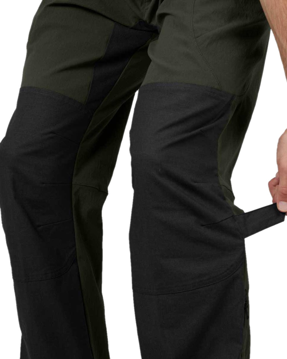 Duffel Green Phantom Coloured Harkila Ragnar Trousers on white background #colour_duffel-green-phantom