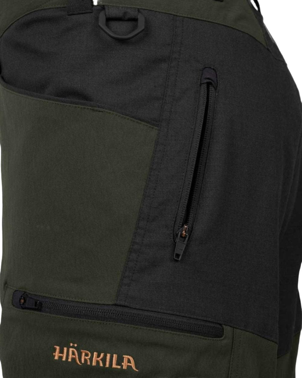 Duffel Green Phantom Coloured Harkila Ragnar Trousers on white background #colour_duffel-green-phantom