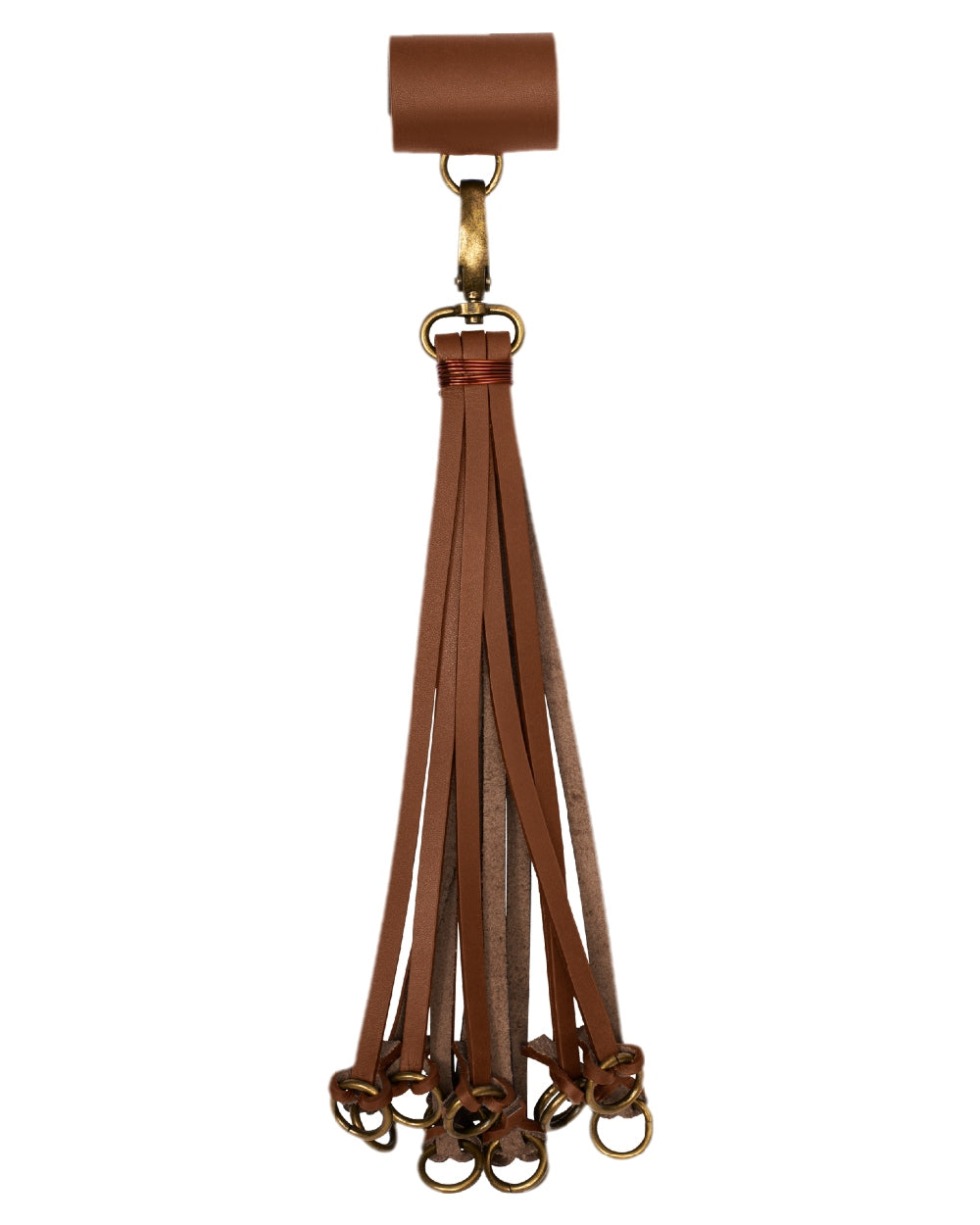 Leather Coloured Harkila Retrieve Game Carrier F/Belt on white background #colour_leather