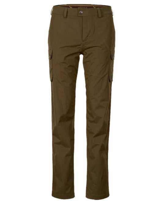 Warm Olive Coloured Harkila Retrieve Lady Trousers on white background #colour_warm-olive