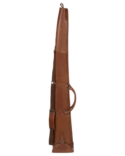 Cognac Coloured Harkila Retrieve Leather Shotgun Slip on white background #colour_cognac