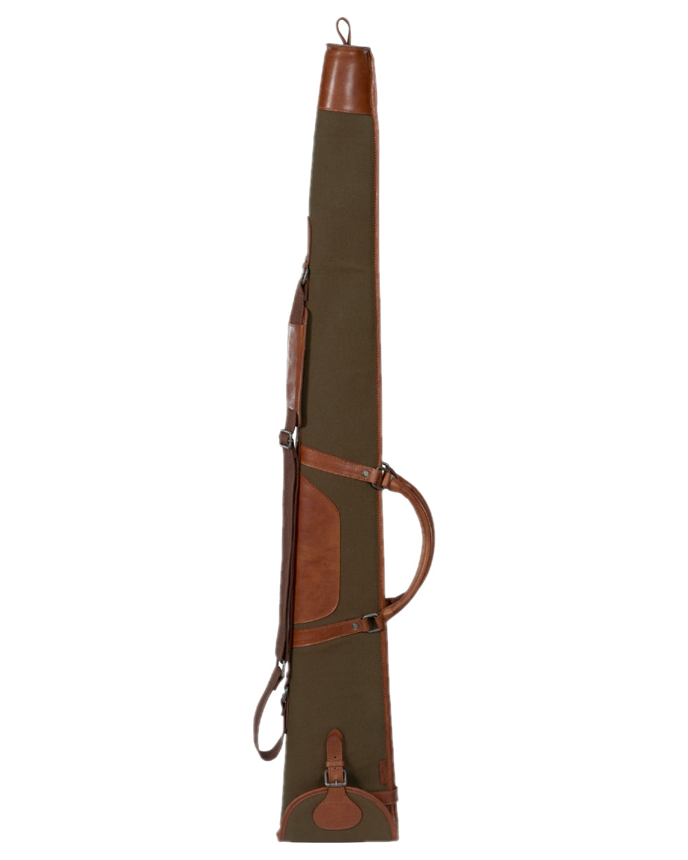 Warm Olive Coloured Harkila Retrieve Shotgun Slip on white background #colour_warm-olive