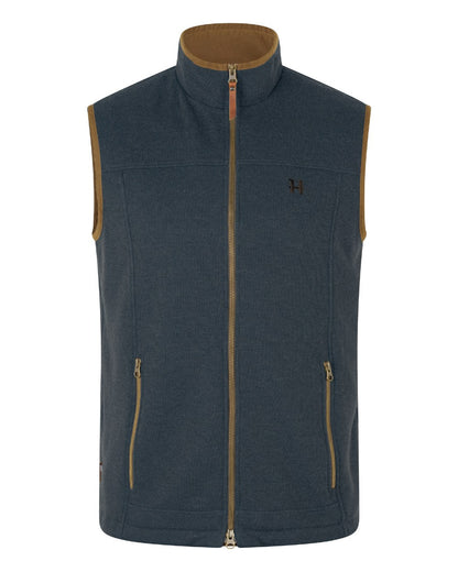 Dark Navy Coloured Harkila Sandhem Pro Waistcoat on White background #colour_dark-navy