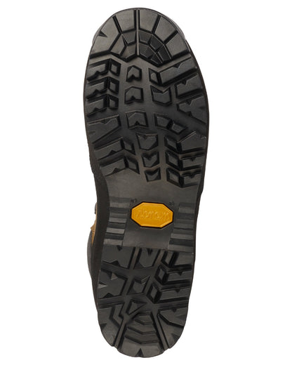 Mid Brown Orange Coloured Harkila Saxnas GTX Boots on white background #colour_mid-brown-orange