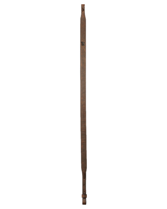 Dark Brown Coloured Harkila Shotgun Sling In Leather on white background #colour_dark-brown