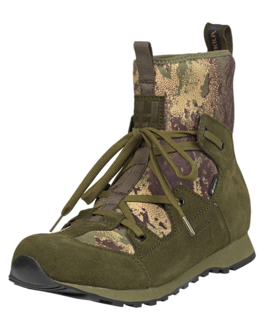 AXIS Forest Coloured Harkila Stalking Sneaker GTX Boots on white background #colour_axis-forest