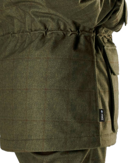 Willow Green Coloured Harkila Stornoway Shooting Lady Jacket on white background #colour_willow-green