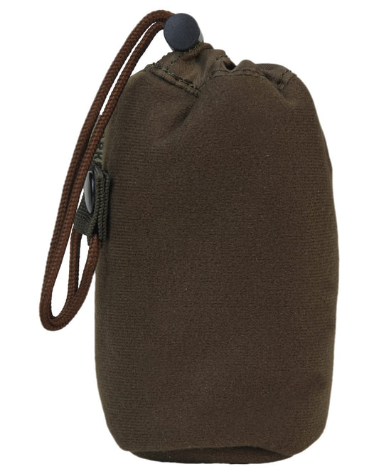 Dark Willow Green Coloured Harkila Thermal Spotter Pouch on white background #colour_dark-willow-green