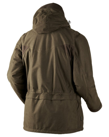 Hunting Green Coloured Harkila Visent Jacket on white background #colour_hunting-green