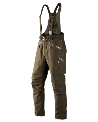 Hunting Green Coloured Harkila Visent Trousers on white background #colour_hunting-green