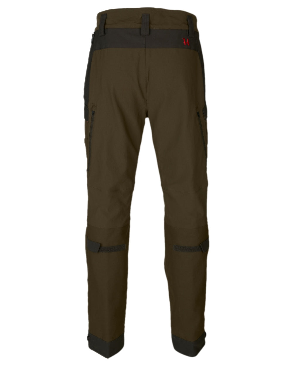 Willow Green Coloured Harkila Wildboar Pro Move Trousers on white background #colour_willow-green