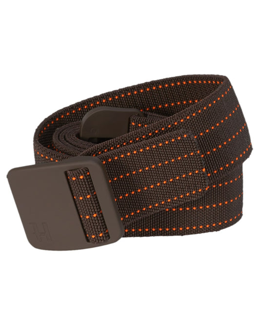 Brown Orange Blaze Coloured Harkila Wildboar Pro Tech Belt on white background #colour_brown-orange-blaze