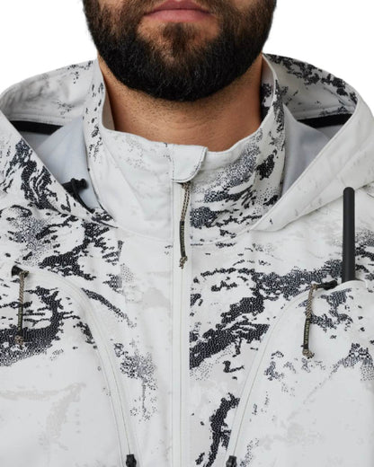 AXIS Snow Coloured Harkila Winter Active WSP Jacket on white background #colour_axis-snow