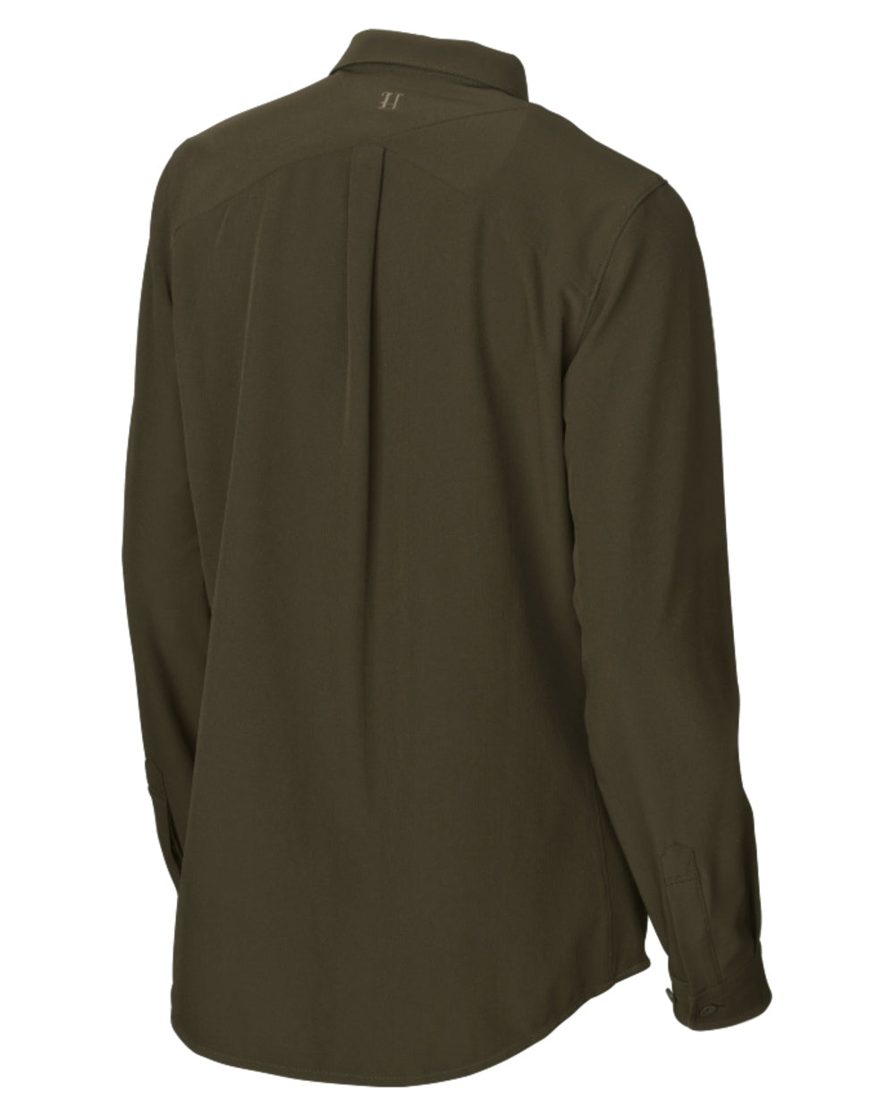 Willow Green Coloured Harkila Womens Herlet Tech Shirt on white background #colour_willow-green