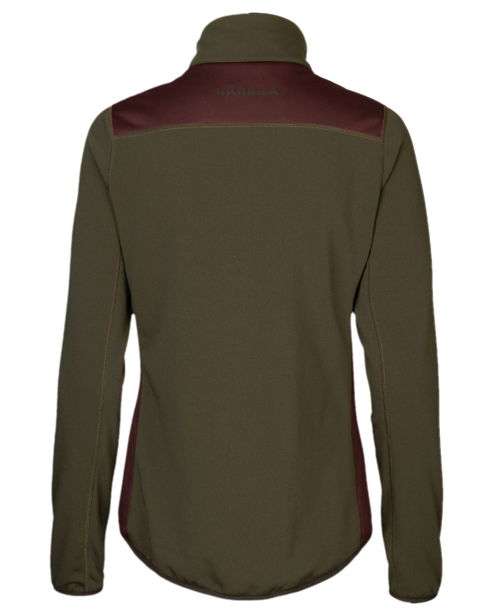 Willow Green Coloured Harkila Womens Oda Fleece Jacket on white background #colour_willow-green