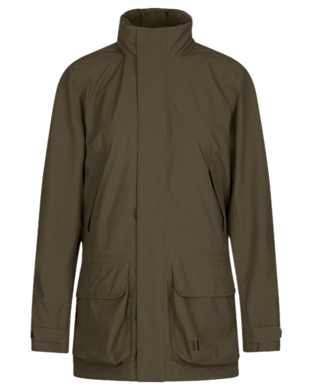 Willow Green Coloured Harkila Womens Orton Tech HWS Jacket on white background #colour_willow-green